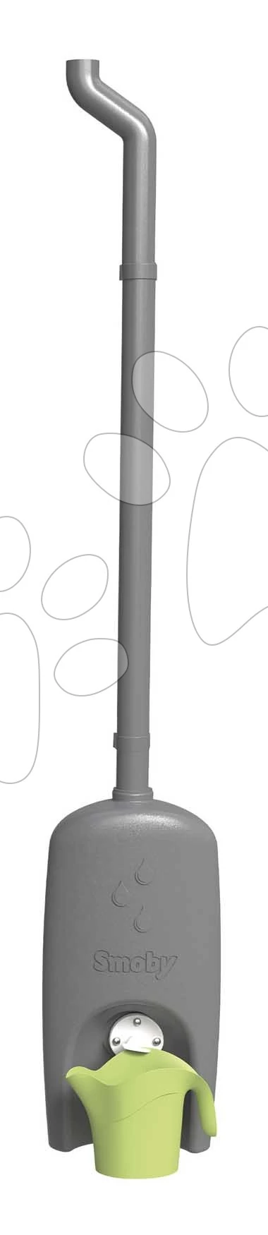 Esővíz gyűjtő ereszcsatorna rendszer Water Butt Life házikókhoz Smoby tartály működő csappal és öntözőkannával UV védelemmel 24 hó-tól - 2025 modell SM810924