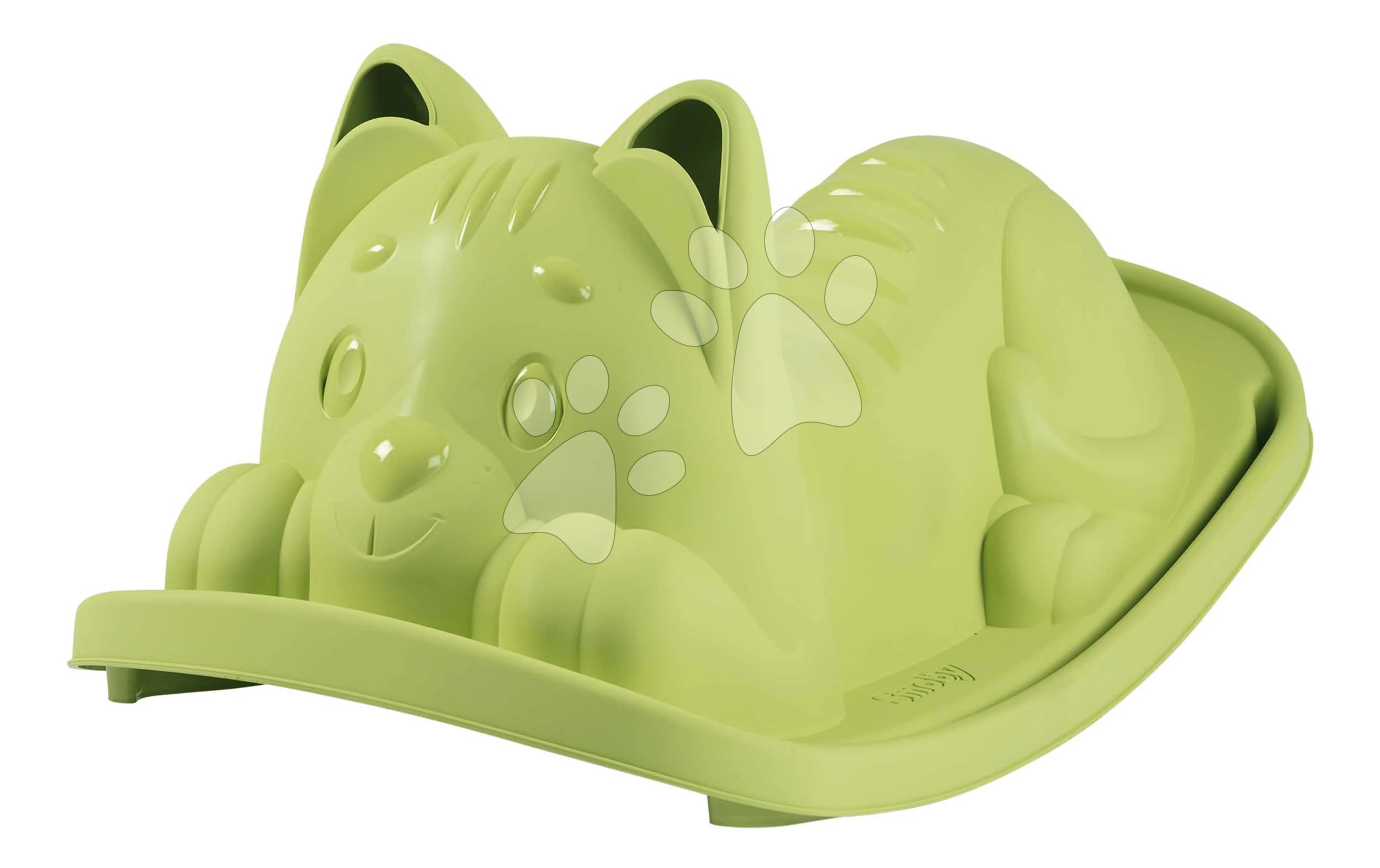 Macska hinta Green Cat Rocker Life Smoby zöld ergonomikus ülőkével UV védelemmel 18 hó-tól - 2025 modell SM830108