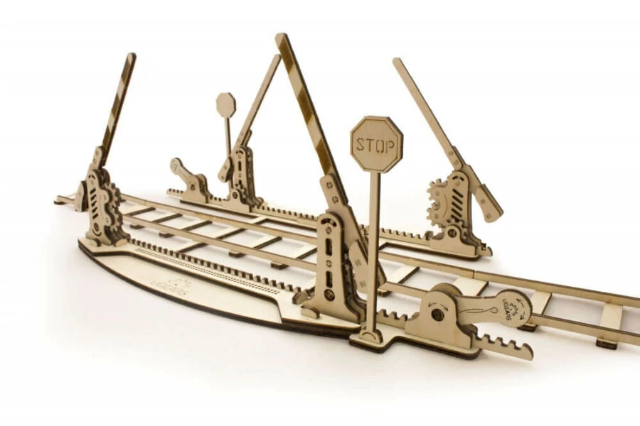 UGEARS Vasúti kereszteződés – mechanikus modell