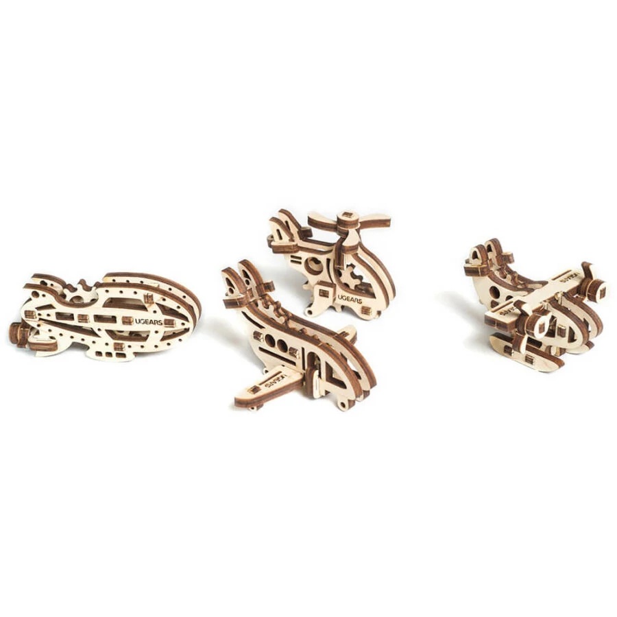 UGEARS mini stresszlevezető modellek - Repülők (4db)